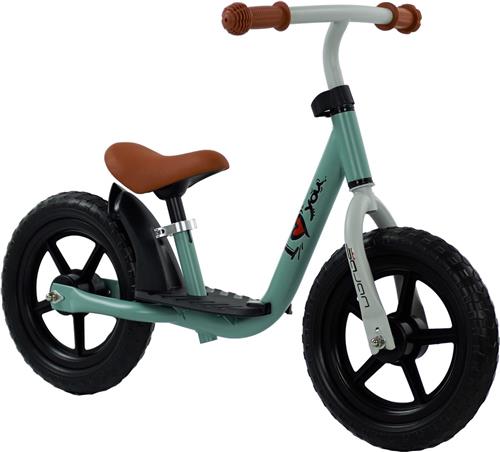 Sajan Loopfiets - Balance Bike - Jongens en Meisjes - Loopfiets 2 Jaar - Buitenspeelgoed - Olijfgroen