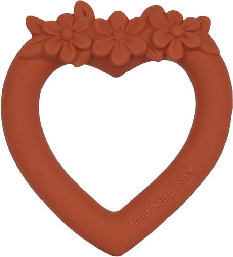 Bijtring: Hart - terracotta  | A Little Lovely Company