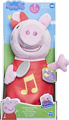 Peppa Pig Oink Along Songs Peppa Feature Plush - Franstalige Knuffel