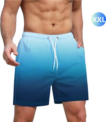 Nivard Zwembroek Heren - Zwem Broek Mannen - Badkleding - Zwemmen - Jongens - Swimming Shorts - Zomerbroek - Zonder Zakken - Lichtblauw - Maat XXL