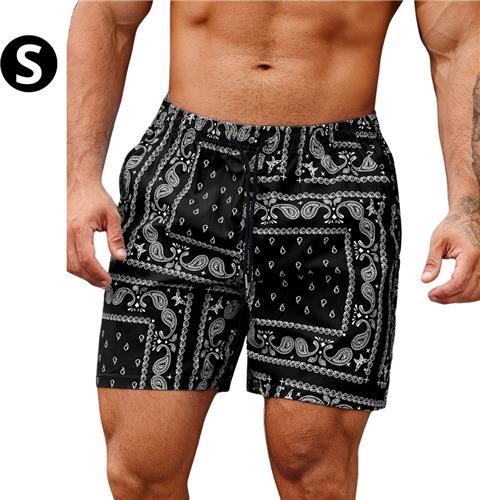 Nivard Zwembroek Heren - Zwem Broek Mannen - Badkleding - Zwemmen - Jongens - Swimming Shorts - Zomerbroek - Met Zakken - Zwart - Maat S
