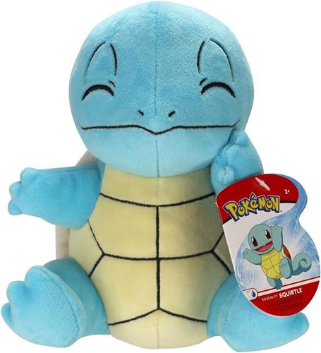 Pokémon Knuffel Squirtle Junior 20 Cm Pluche Blauw