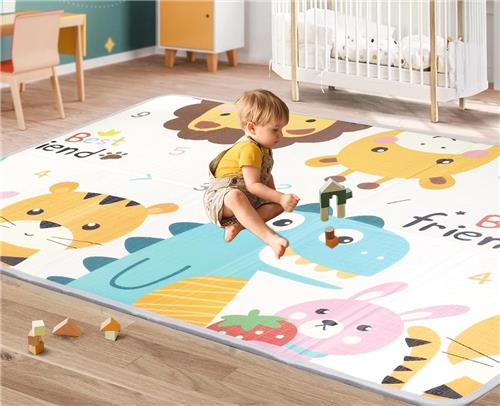Goodivery ® Speelmat voor baby's, 1,5 cm dik, kindermat, opvouwbaar, kruipdeken, omkeerbaar, speeltapijt, schuim, waterdicht, 200 x 180 x 1,5 cm
