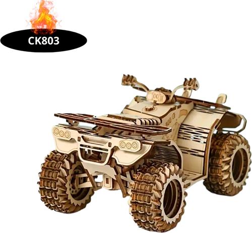 Nivard Bouwpakket Hout - Kinderen - Volwassenen - Bouwpakketten Volwassenen - Boot - Houten Puzzel - 3D - Quad