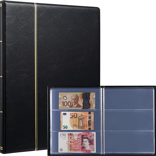 Lexium Biljetten verzamelmap - Geld verzamelmap - Biljetten album - Geld verzamelen - Biljetten houder