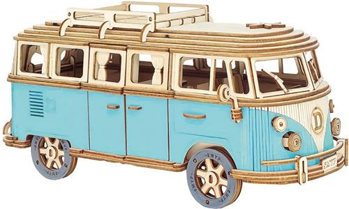Bovista Bouwpakket Hout - Kinderen - Volwassenen - Bouwpakketten Volwassenen - Auto - Vrachtwagen - Houten Puzzel - 3D - Camper