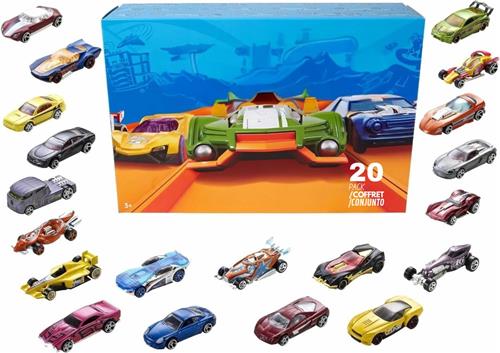 Set van 20 Speelgoedtrucks en -Auto's Schaal 1:64 voor Kinderen en Verzamelaars, Diverse Stijlen - DXY59