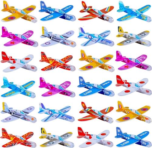 Livano Zweefvliegtuig - Foam - Werpvliegtuig - Speelgoed - Schuim Vliegtuig - Buitenspeelgoed - Jongens - Meisjes - 50 Stuks