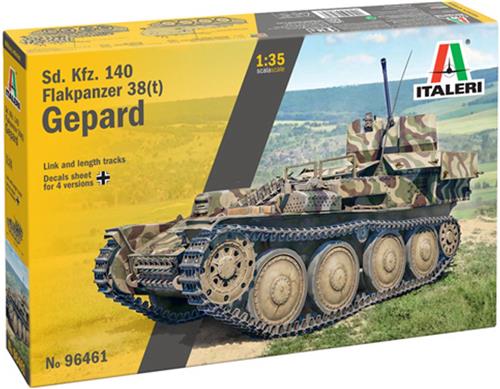 1:35 Italeri 96461 Sd. Kfz. 140 Flakpanzer 38(t) Gepard - Tank Plastic Modelbouwpakket