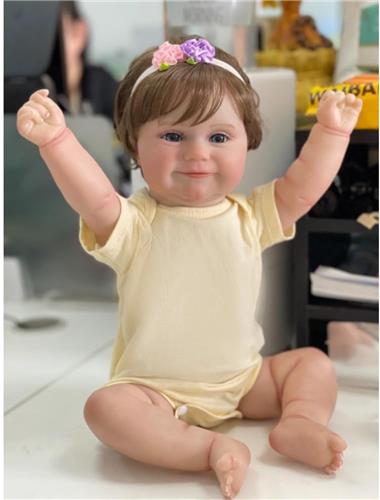 Pop van 20 Inch Realistische Herboren Pop , Levensechte Pasgeboren Babypop, Het Beste Cadeau Voor Halloween/Thanksgiving Day/Kerstmis