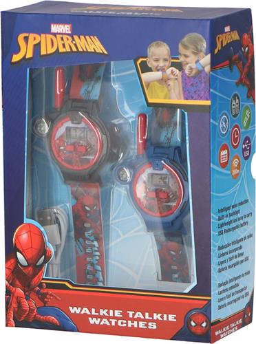 Spiderman Walkie Talkie 2 In 1 Horloge Veelkleurig