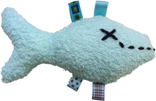 Toetie & Zo Handgemaakte Knuffel - Vis - Blauw - Speelgoed - Baby - Kind - Kraamcadeau