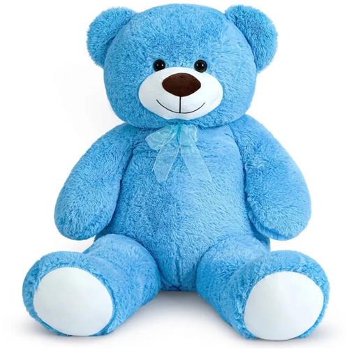 Nivard Knuffel - Knuffelbeer - Knuffeldoekje - Groot - Meme - Baby - Beer - Stuffed Animal - Plushie - Plush - Dier - Blauw