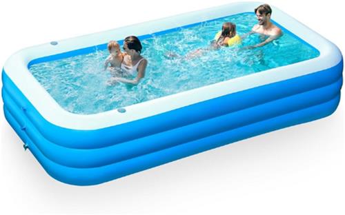 Opblaasbaar-Familiezwembad-Met-Stoelen-305x183x56cm-Blauw-Duurzaam-Bovengronds-Zomerzwembad-Voor-Tuin-Gazon-En-Waterfeest
