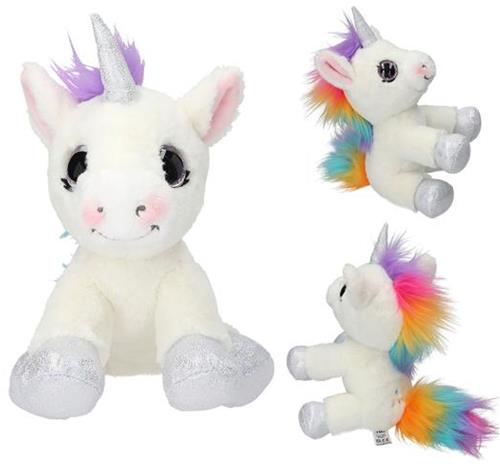 Depesche - Ylvi & the Minimoomis knuffel eenhoorn wit, 21cm