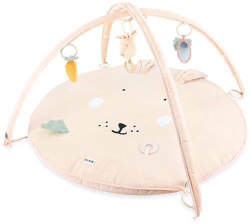 Trixie Speelmat/ Activiteitenboog Mrs. Rabbit - Speelboog voor Baby - Zachte Activiteitenboog - Speeltapijt konijn - Roze