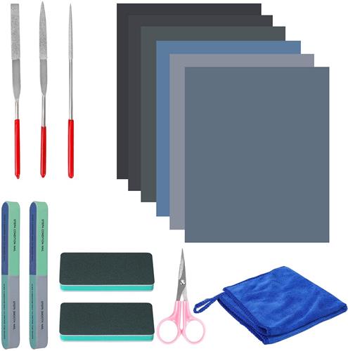 Unyqoos ® Complete Epoxyhars Accessoire Set voor Beginners - 15-delig Inclusief Polijst- en Snijgereedschap