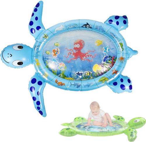 Bovista Waterspeelmat - Watermat - Baby - Speelmat - Binnen - Buiten - Kraamcadeau - Opblaasbaar - Blauw