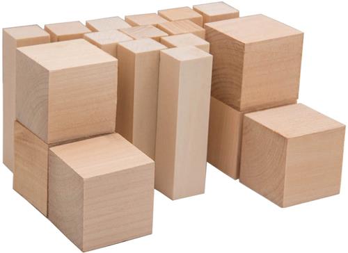 Ibenzoa® Uitgebreide Set Lindehouten Snijblokken voor Diverse Houtsnijprojecten  18 Delen