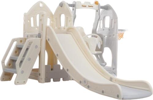 Speeltoestel 3 in 1 Luxe Huis Grijs/Wit voor binnen en buiten - Speelgoed - Baby - Peuter - Kleuter- Cadeau - 1 jaar - 2 jaar - 3 jaar - Sinterklaas - Kerst - Jongen - Meisje - Schuifaf