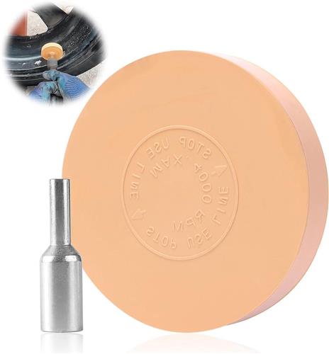 Inovra - Gumschijf met handvat en adapter voor het professioneel verwijderen van films en lijmresten - auto's en motorfietsen - rubberen wiel - sticker verwijderaar . - Stickerboek