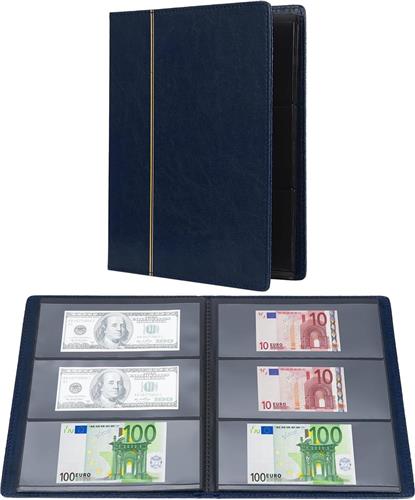 Lexium Biljetten verzamelmap - Geld verzamelmap - Biljetten album - Geld verzamelen - Biljetten houder