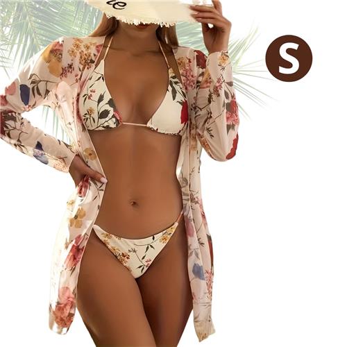 Livano Bikini Dames - Meisjes Bikini - Badpak - Push Up - Vrouwen Badkleding - Zwemmen - Sexy Set - Top & Broekje - Tarwekleuring - Maat S