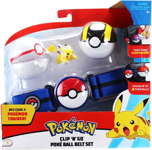 Clip Belt 'n' Go Bandai - Pokémon - Pokeball - 1 beeldje 5 cm Pikachu