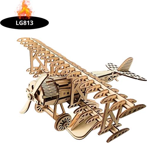 Bovista Bouwpakket Hout - Kinderen - Volwassenen - Bouwpakketten Volwassenen - Boot - Houten Puzzel - 3D - Vliegtuig