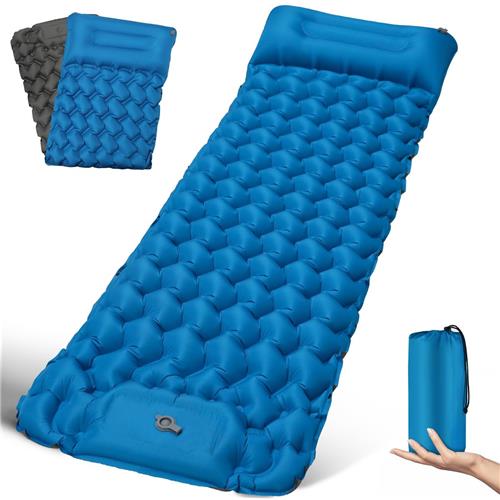Unyqoos® Zelfopblazende ultralichte camping slaapmat voor outdoor avonturen met geïntegreerd kussen