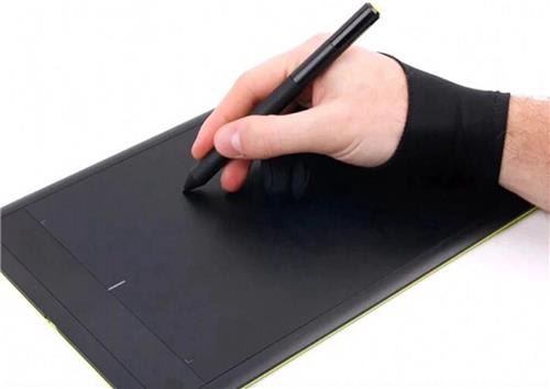 New Age Devi - Tekenhandschoen - Handschoen - Drawing glove - Tablet handschoen - Geschikt voor iPad - Tablet - Zwarte glove - Anti-aanraak handschoen