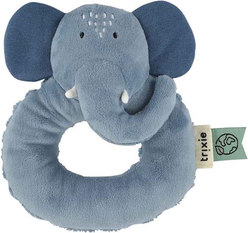 Trixie Rammelaar  Mrs. Elephant Zacht Baby Speelgoed met Knispergeluid  Sensorisch Speelgoed  Vanaf 3 Maanden