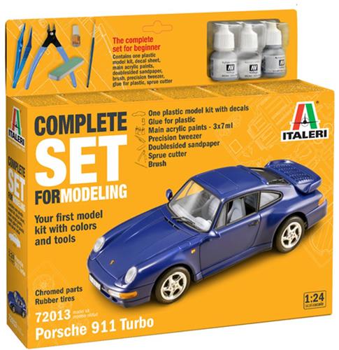 1:24 Italeri 72013 Porsche 911 - Auto - Starter Kit Plastic Modelbouwpakket