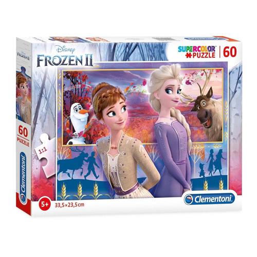 Clementoni - Puzzel 60 Stukjes Frozen 2, Kinderpuzzels, 5-7 jaar, 26056