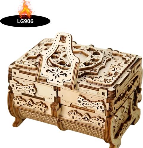 Bovista Bouwpakket Hout - Kinderen - Volwassenen - Bouwpakketten Volwassenen - Boot - Houten Puzzel - 3D - Sieradendoos