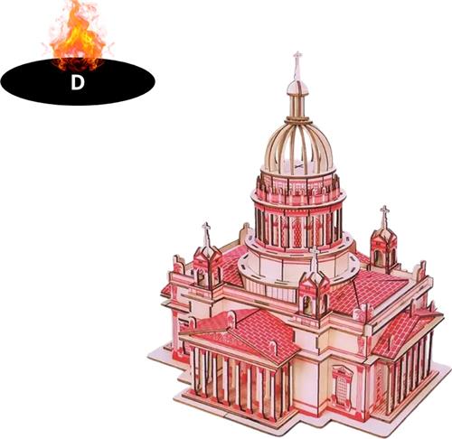 Bovista Bouwpakket Hout - Kinderen - Volwassenen - Bouwpakketten Volwassenen - Boot - Houten Puzzel - 3D - St-Isaac's Kathedraal