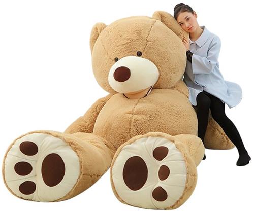 Bovista Knuffel - Knuffelbeer - Knuffeldoekje - Groot - Meme - Baby - Beer - Stuffed Animal - Plushie - Plush - Dier - 160cm