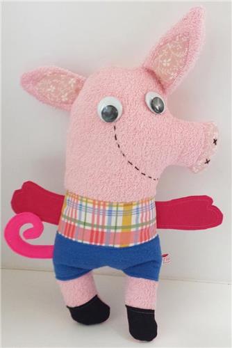 Toetie & Zo Handgemaakte Knuffel XXL - Varken - Roze - Speelgoed - Baby - Kind -
