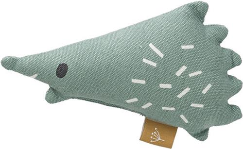 Fresk Rammelaar - 15 x 12 cm - Babyspeeltje - Kraamcadeau - Stimuleert Zintuigen - Baby Cadeau - Groen - Hedgehog