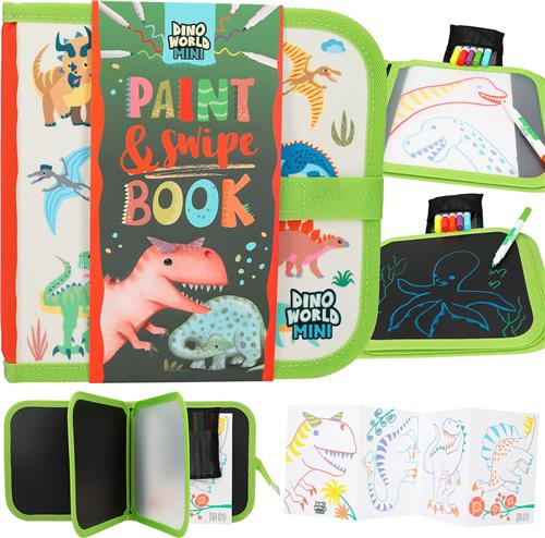 Depesche - Dino World paint & swipe kleurboek