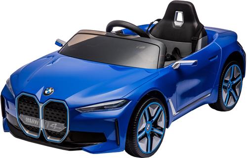 Merax Luxe BMW i4 12V Kinderauto - Elektrisch Auto voor Kinderen - Blauw