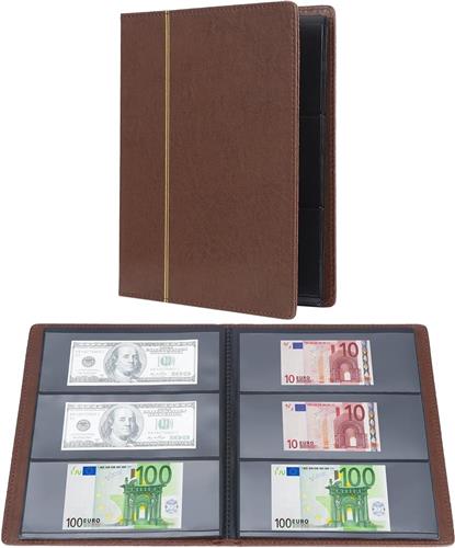 Lexium Biljetten verzamelmap - Geld verzamelmap - Biljetten album - Geld verzamelen - Biljetten houder