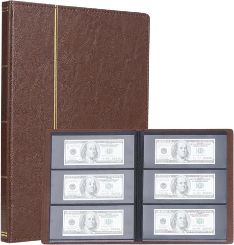 Lexium Biljetten verzamelmap - Geld verzamelmap - Biljetten album - Geld verzamelen - Biljetten houder