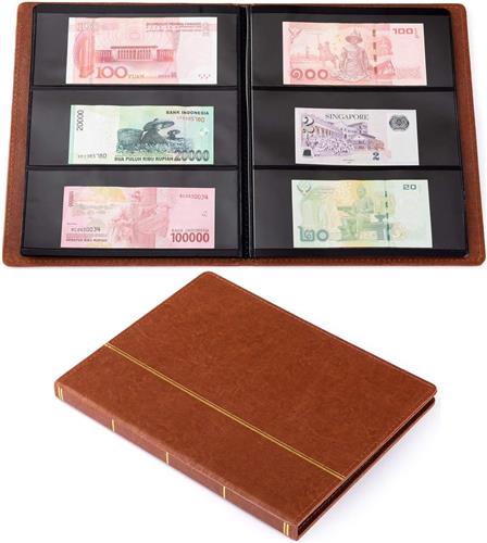 Lexium Biljetten verzamelmap - Geld verzamelmap - Biljetten album - Geld verzamelen - Biljetten houder