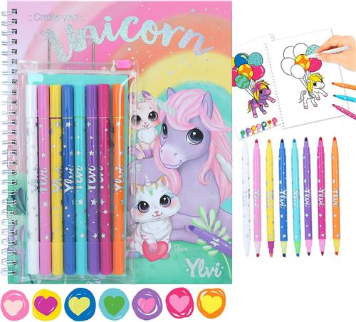 Depesche - Ylvi kleurboek met viltstiften