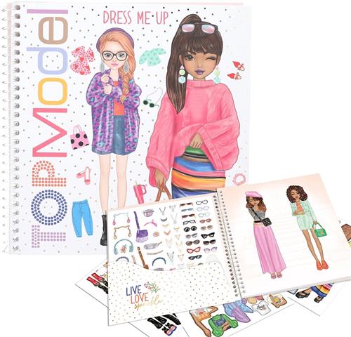 Depesche . TOPModel Dress Me Up stickerboek - POPSTAR