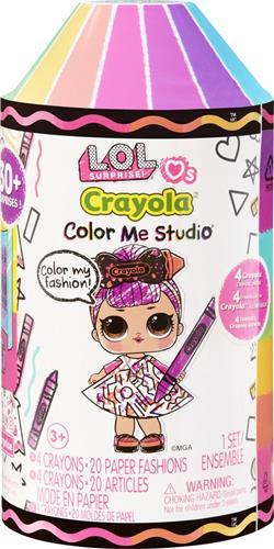 L.O.L. Surprise! Loves CRAYOLA Color Me Studio - Verrassingsitem - Minipop