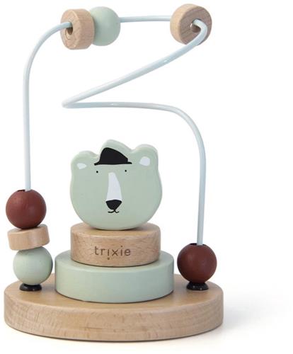 Trixie Houten Kralenframe - Mr. Polar Bear - Houten Bead Maze - Educatief speelgoed - Voor Jongens & Meisjes