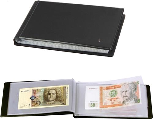 Lexium Biljetten verzamelmap - Geld verzamelmap - Biljetten album - Geld verzamelen - Biljetten houder