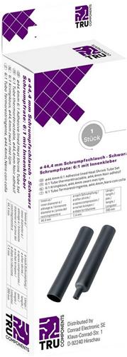 TRU COMPONENTS T1904CA049 Krimpkous met lijm Zwart 44.40 mm 7.40 mm Krimpverhouding:6:1 1 stuk(s)